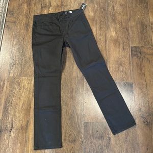 Men’s Volcom Vorta slim fit regular rise 32” charcoal jeans